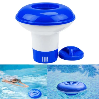 

5 inch Large Blue and White Floating Swimming Pool Chlorine Dispenser Floater SPA Hot Tub Swimming Pool