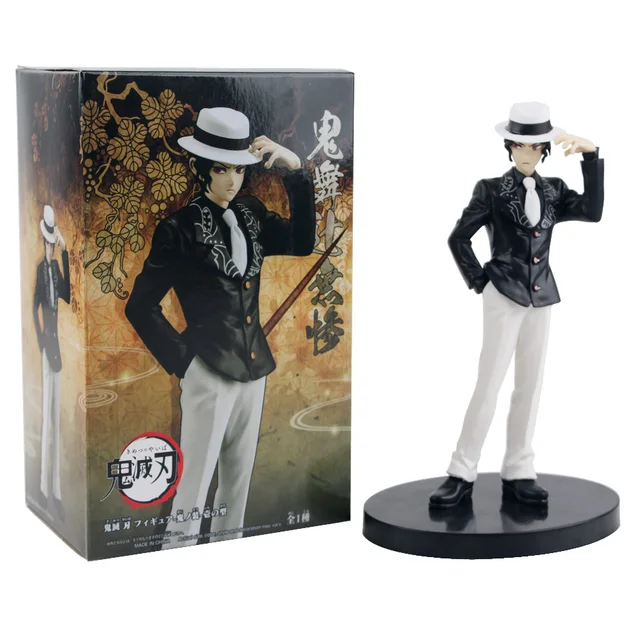 Anime Demon Slayer Figure Kamado Tanjirou Nezuko Action Figures PVC Model Toys Zenitsu Figurine Inosuke Kimetsu No Yaiba Figura Muzan-With box