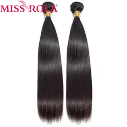 Miss Rola Brazilian Hair Weaving Bundles 1/2 PCS 100% Human Hair 8-30 Inch Straight Hair Extensions Non-Remy Natural Color