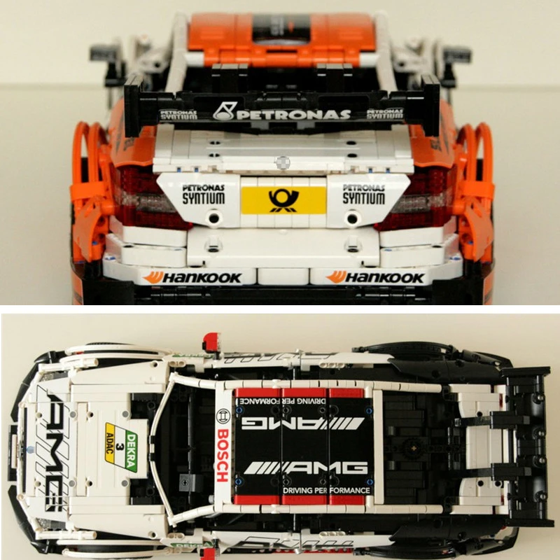 NEUE MOC C63 Спорт Авто AMG MOC-6687 RC двигатель мощность Funktion Fahrzeug Fit Baustein Ziegel Modell kind Spielzeug Geschenke