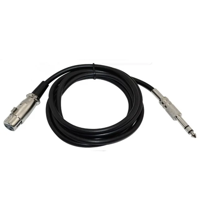 RS PRO Female 3 Pin XLR to Male 3 Pin XLR Cable, Black, 10m