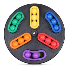 Пазлы для детей Вращающийся дисковый переключатель бусины логический магический куб Спиннер ручной сенсор игрушка для взрослых детей обучающая игрушка