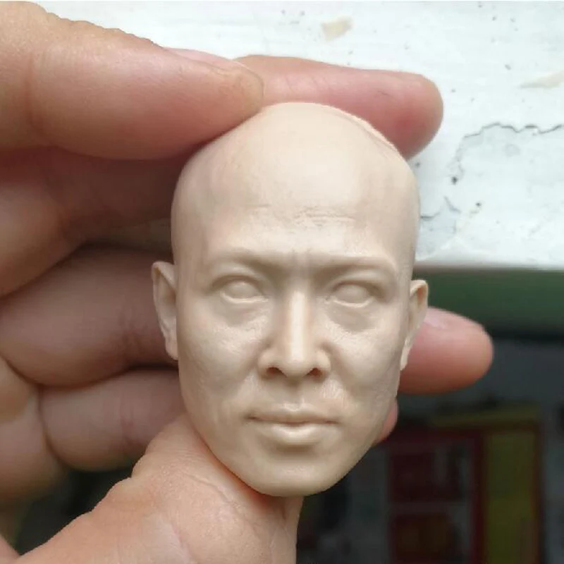 Лидер продаж 1/6 бесцветная голова Grandmaster Huang Feihong Jet Li Неокрашенная подходит для