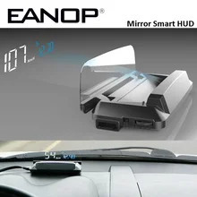 EANOP M20 ayna HUD Head Up display oto HUD OBD2 araba hız projektör KMH MPH hız göstergesi araba dedektörü yağ tüketimi