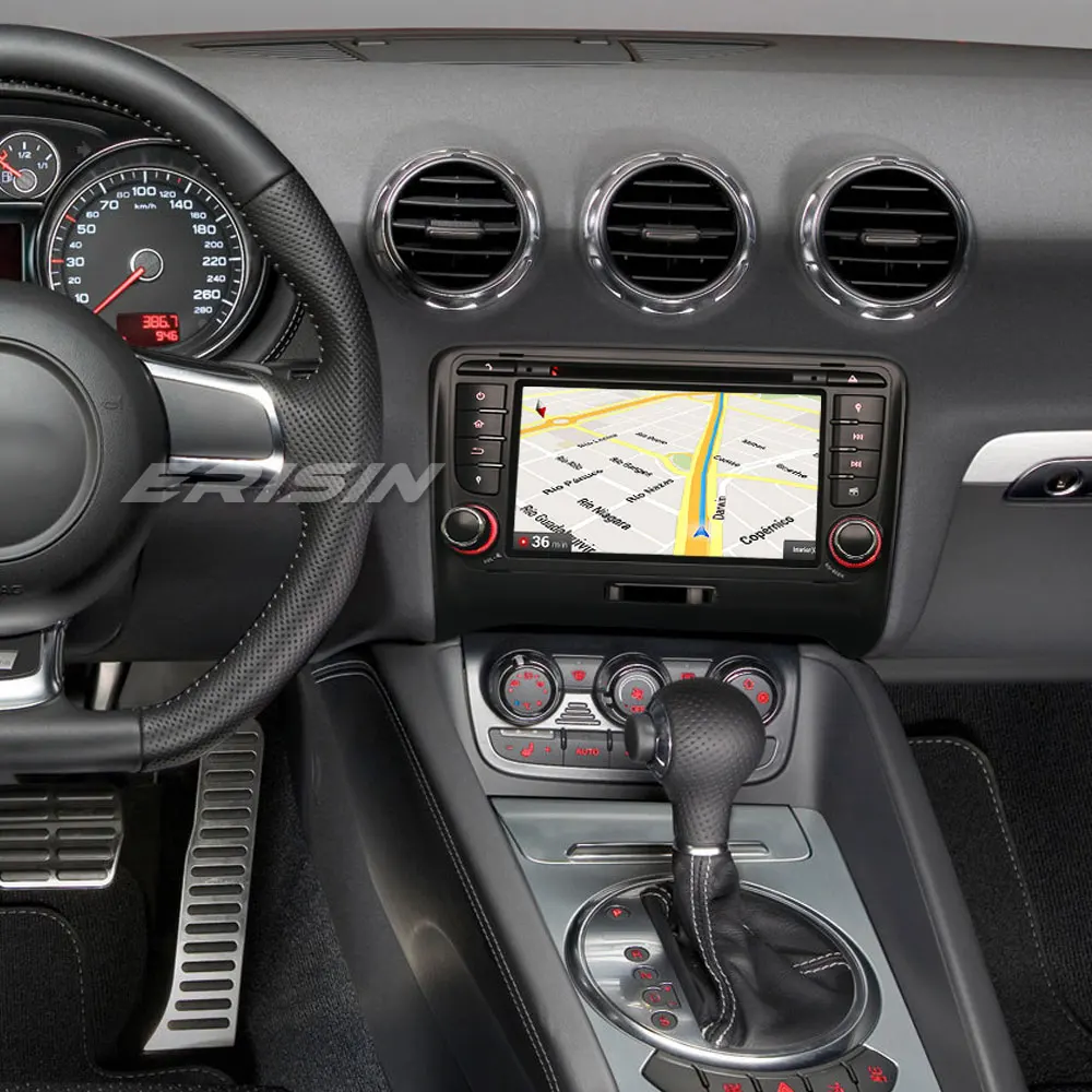 Erisin ES7979T 7 дюймов Android 9,0 Восьмиядерный 4 Гб ОЗУ автомобильный мультимедийный плеер Радио BT для AUDI TT MK2