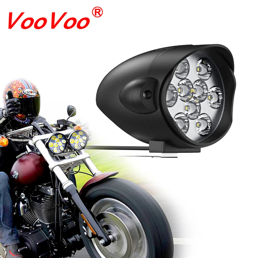 VooVoo Led Car Headlight assembly 9 Leds Motorcycle Headlight Bike Spot