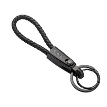 Честное мужское деловое кольцо для ключей из натуральной кожи с металлическим кольцом для ключей