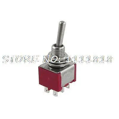 

10x 5A/120VAC 2A/250VAC ON/ON DPDT 6 Pin Terminals Toggle Switches