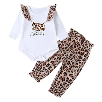 

2020 Baby Spring Autumn Clothing 2pcs Newborn Baby Boy Girl Clothes Long Sleeve Romper Tops+Long Pants Ribbed Solid Outfit Set#1