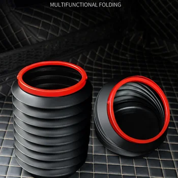 

Car Styling multi-function folding trash bin storage bucket for volkswagen bmw e46 e90 peugeot 206 307 mercedes audi a3 seat