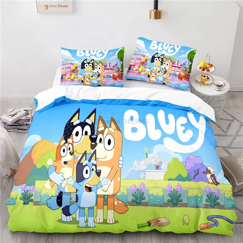 Other Home & Living New Bluey Dog Family Cartoon Bedding Set Duvet