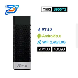 X96S Android ТВ карты и Android 8,1 дисплей ключ четырехъядерный Amlogic S905Y2 Wi Fi 4 г оперативная память 32 ГБ Встроенная Bluetooth Smart коробка