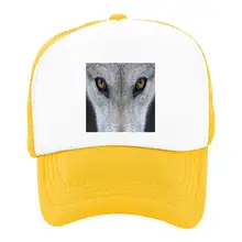 Волк свирепые глаза Лето Защита от солнца для детей, бейсбольная сетка шляпа для мальчиков и девочек