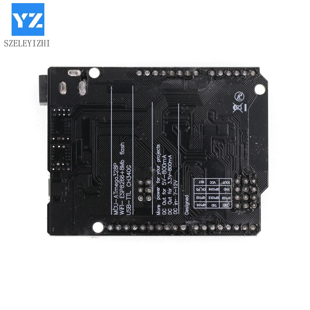 SZELEYIZHI UNO R3 + WiFi ATmega328P + ESP8266 (32Mb ޸) USB-TTL CH340G Arduino Uno NodeMCU WeMos ESP8266 One New Arrival