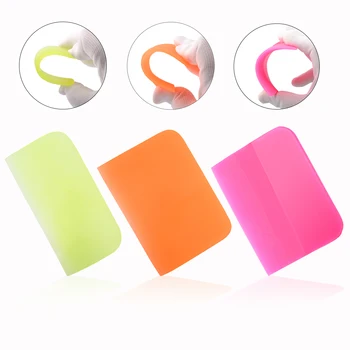 

EHDIS 3pcs Rubber Vinyl Squeegee Car Windshield Wash Window Tinting Tools Carbon Fiber Film Wrapping Automotive Cleaning Scraper