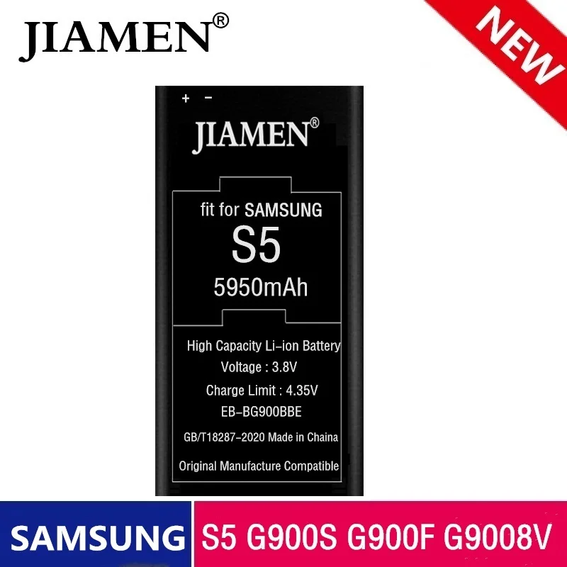 Для аккумулятора Samsung Φ 5950 мАч для S5 G900S G900F G900M G9008V 9006V 9008W 9006W G900FD NFC|Аккумуляторы