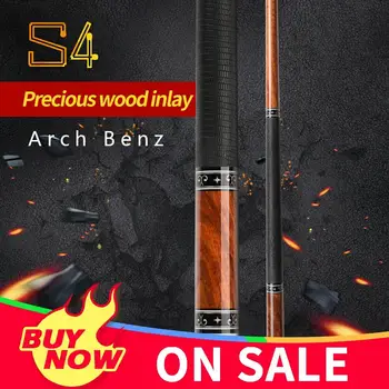 

Original Arch Benz S4 Billiard Pool Cue 12.5mm American Tiger Red Thread Tip Kit Stick American 10 Teeth Joint Cue