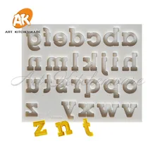 Padrão do alfabeto molde de silicone molde de bolo molde de chocolate bolo de decoração ferramenta de cozimento ferramenta de bolo