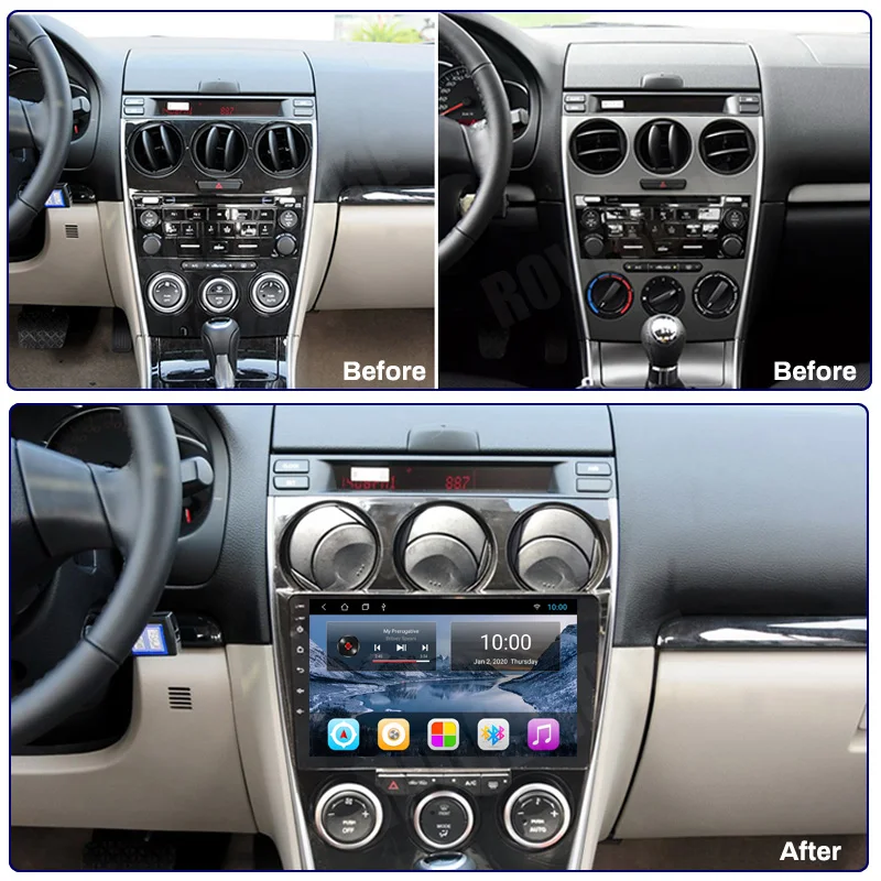 Mazda 6 02-08 dashboard