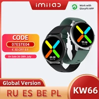 Imilab KW66 Smart Horloge Mannen Smartwatch Bluetooth Smart Horloges Stappenteller Hartslag Fitness Tracker IP68 Waterdichte Sport Horloge
