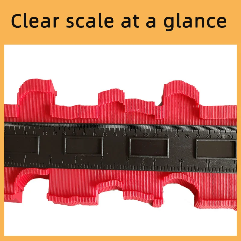 Car Dent Measurement Tool Car Body Repair Scale Ruler Panel Beating Frame Profile Gauge Arc Measuring Instrument Contour Meter