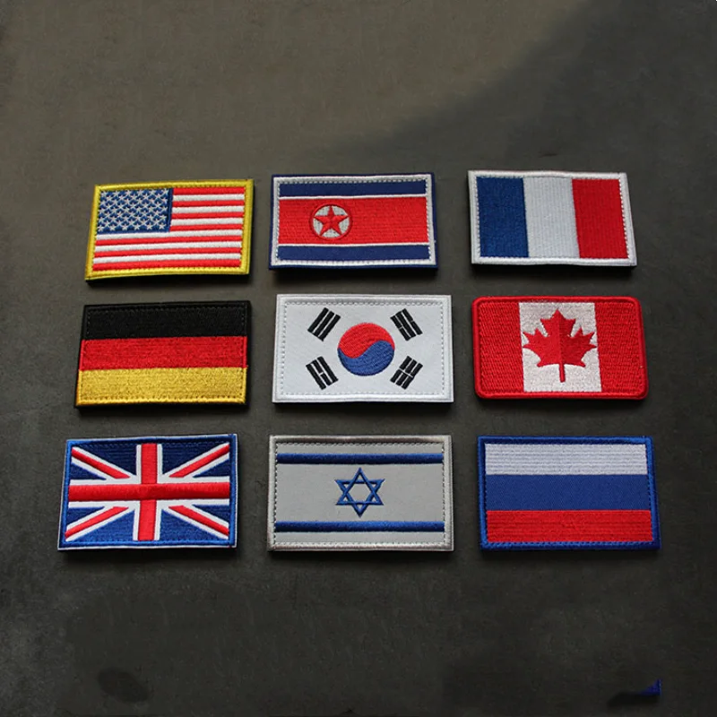 Acheter Patch drapeau Multicam USA France Espagne Amérique Canada Israël  Corée AU NL Union Jack IR Infrarouge Militaire Réfléchissant Applique Badge