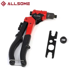 ALLSOME – pistolet à riveter multifonction 3 en 1, avec écrou, Rivet manuel, alésoir, outil de bricolage, BT 912 