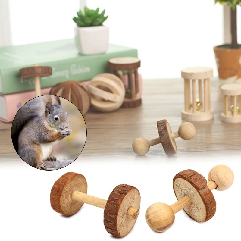 Natural Wooden Pet Rabbits Hamsters Rat Chew Exercise Toy Pet Supplies Gift