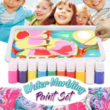 30# Набор для рисования мрамора DIY живопись на воде креативный Художественный набор из 6 цветов