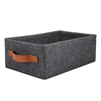 

Creative Home Felt Storage Basket Gray Non-Woven Cloth Debris Storage Basket Storage Basket Large