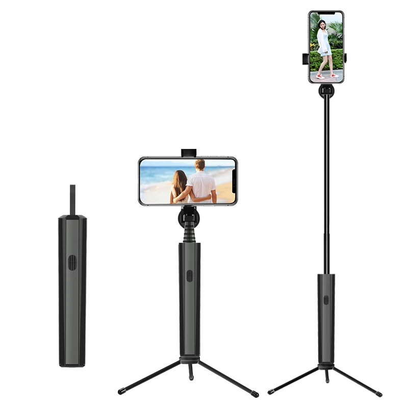 

Wireless Bluetooth Selfie Stick for phone Live Mini Foldable Stick aluminum alloy Remote Selfie Stick For iPhone Samsung Huawei
