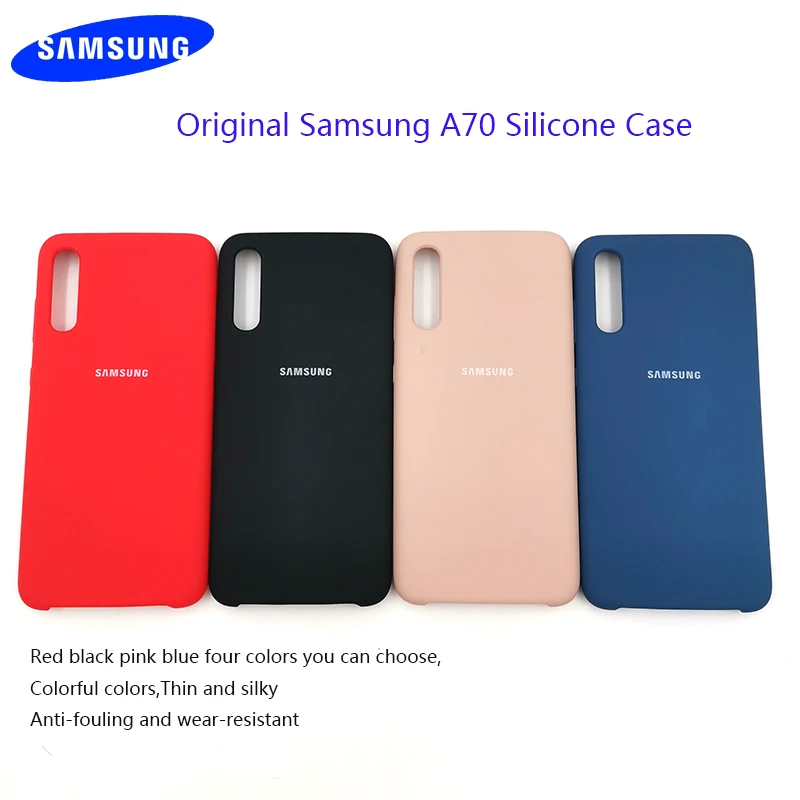 

Plain Color original Samsung a70 Silicone case Ultra Slim Silky Soft-Touch Finish Back Protective Cover for samsung Galaxy A70