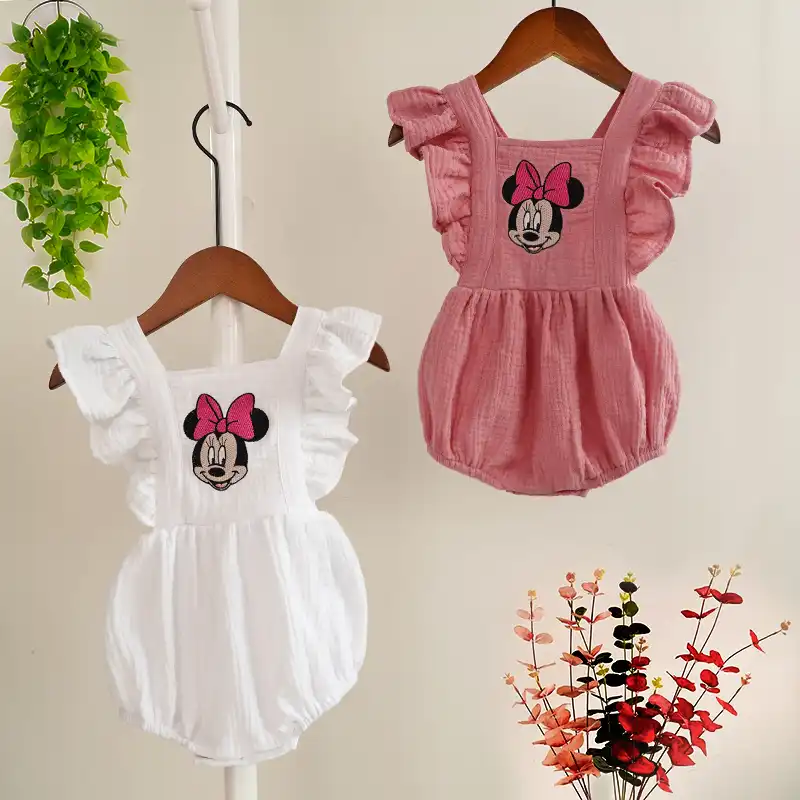 minnie mouse romper baby girl