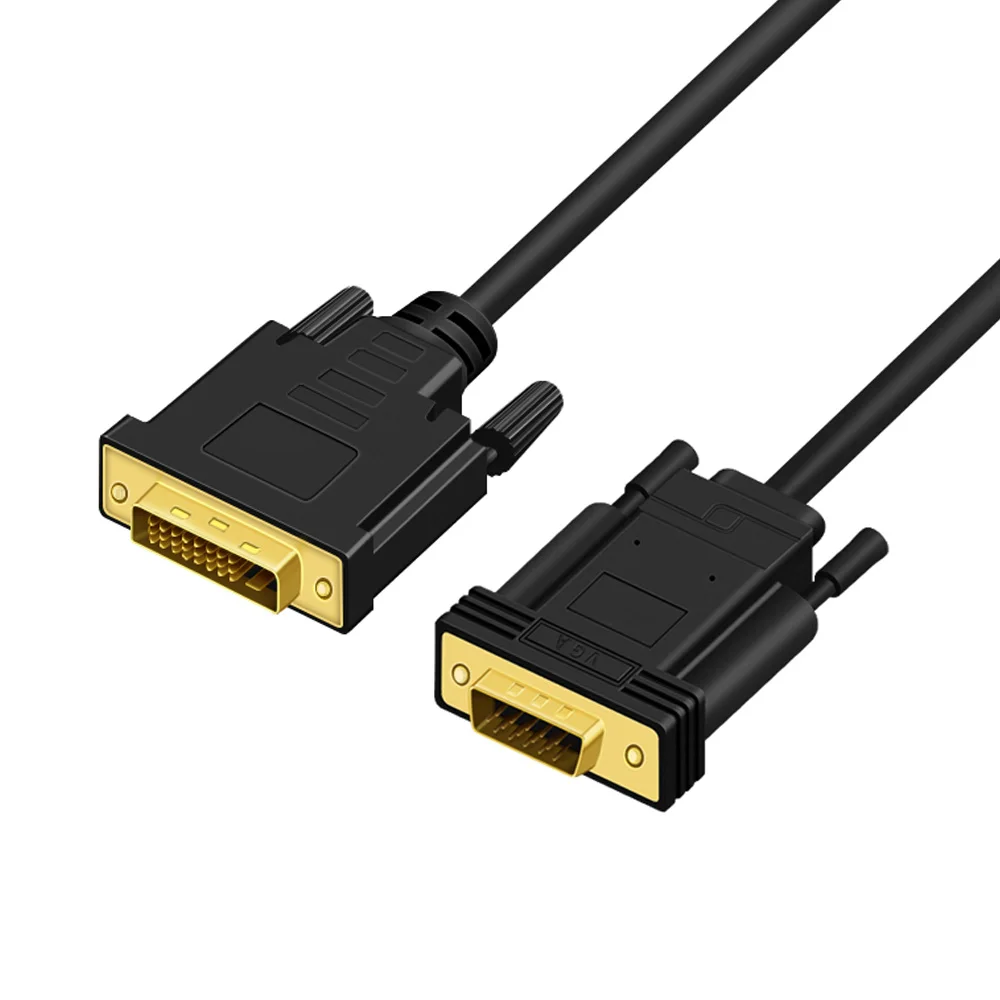 MOWU DVI к VGA кабель DVI24+ 1 24+ 5 DVI-D к VGA кабель Мужской Активный адаптер конвертер кабель для ПК DVD монитор HDTV линия 1080P