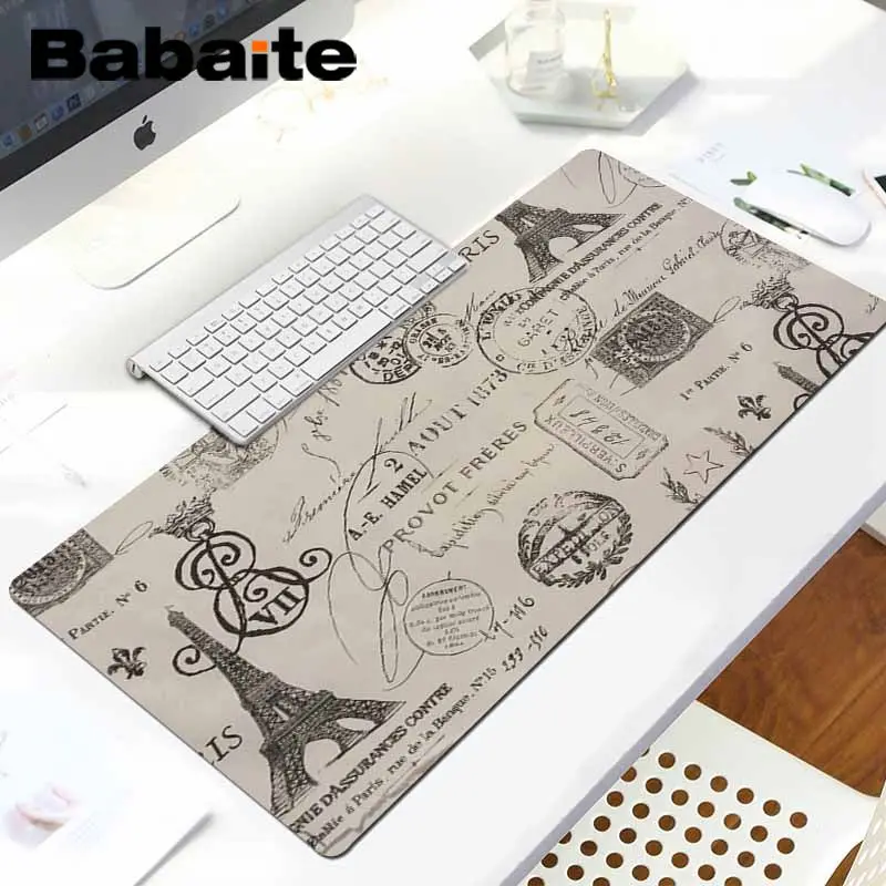 Babaite, новинка, Эйфелева башня, сделай сам, дизайн, игровой с узором, коврик для мыши, большой, Lockedge, коврик для мыши, PC, компьютерный коврик, игровой коврик для мыши - Цвет: LockEdge 30X90cm