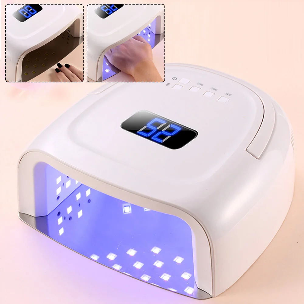 

60W Rechargeable Nail Lamp LED UV Gel Nail Dryer Cordless Nail Curing Lamp Cordless Led Light for Nails Beauty US Plug UV Lamp