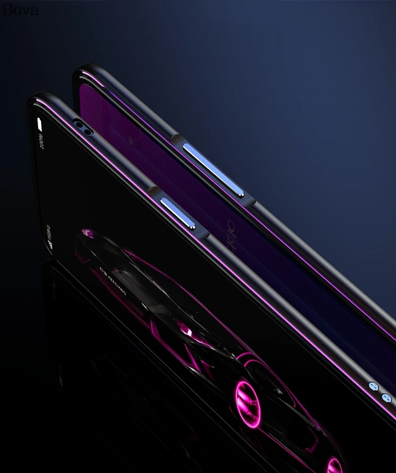 Чехол для OPPO F9 Pro роскошный Ультратонкий алюминиевый бампер для OPPO F9 F9 Pro+ 2 пленки(1 передняя+ 1 задняя