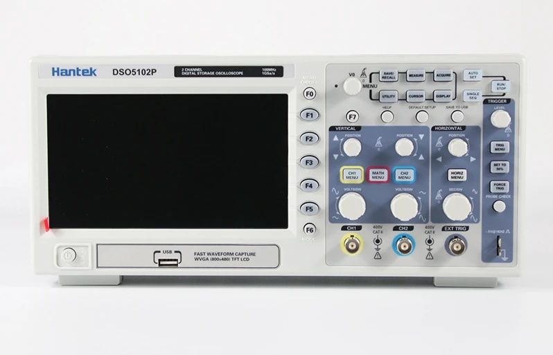 Цифровой осциллограф Hantek DSO5102P Портативный 100 МГц 2 канала 1 Гвыб/с длина записи 40K