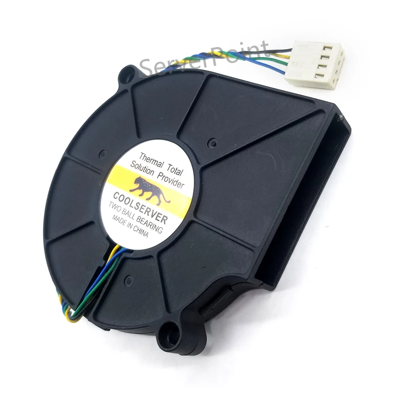 Новый бренд для BB7515BU COOLSERVER DC 12V 0.80A 4 проводной Сервер вентилятор