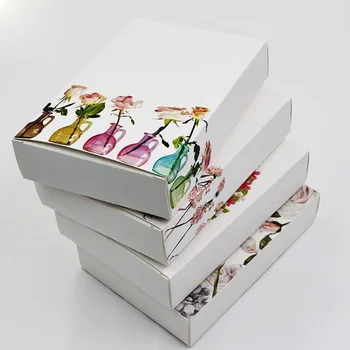 

Cosmetic Facial Mask Paper Box Handmade Gift Boxes White Cardboard Packing Box