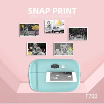

Print Camera Bluetooth Wireless Paper Photo Printer Pocket Thermal Printing USB Connection Cartoon Kids Instant Photo Printing