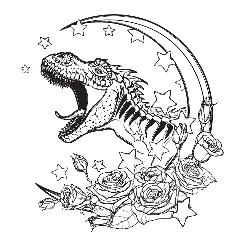 

AZSG Dinosaur Moon Clear Stamps/Stamp/For Scrapooking/Card Making/Silicone Stamps/Decoration Crafts