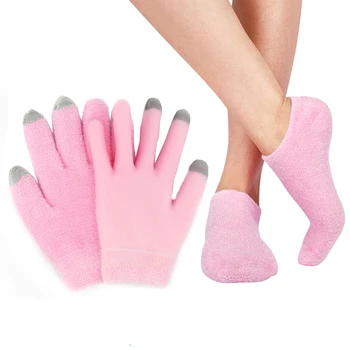

Gel Spa Touch Screen Gloves+Socks Suit Moisturizing Whitening Exfoliating Mask Beauty Hand Hands Skin Care High Quality Silicone
