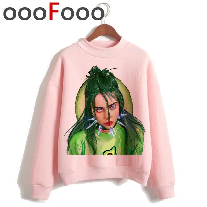 Billie Eilish Bad Guy Harajuku толстовки для женщин Ullzang хип хоп Забавный мультфильм толстовка 90s Эстетическая теплая уличная толстовка женская