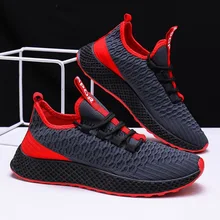 Pui men tiua весна осень мужские сетчатые повседневные кроссовки Новые Модные дышащие удобные мужские кроссовки на шнуровке