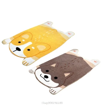 

Cartoon Puppy Dot Shape Bathroom Doormat Shiba Inu Corgi Design Water Absorption Non-Slip Floor Carpet Entrance Rug O13 Dropship