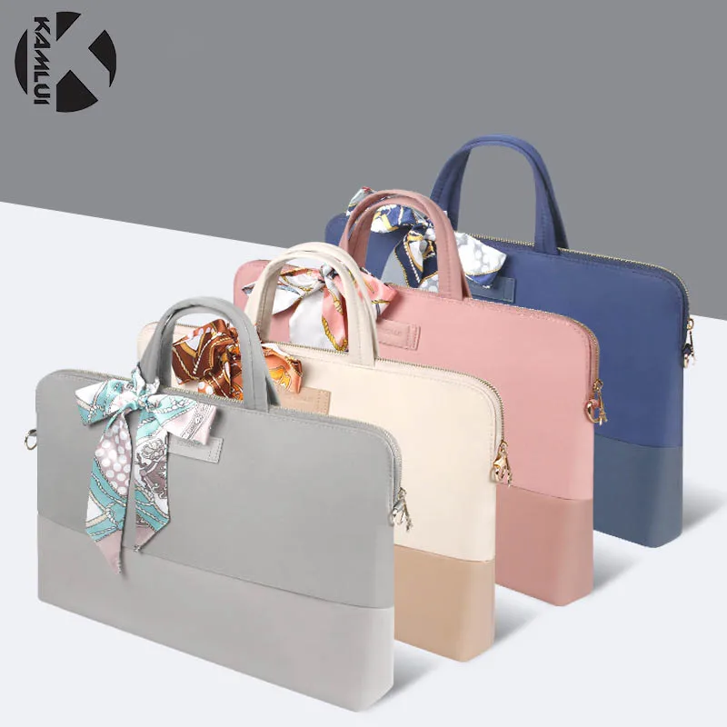 Bolsa para Portátil Bolsa de Ombro à Prova à Prova de Choque Maleta de 15.6 Feminino Capa Para-macbook Air 13 Dwaterproof Água Polegadas 14-inch-macbook Pro 15 - Imagem 2