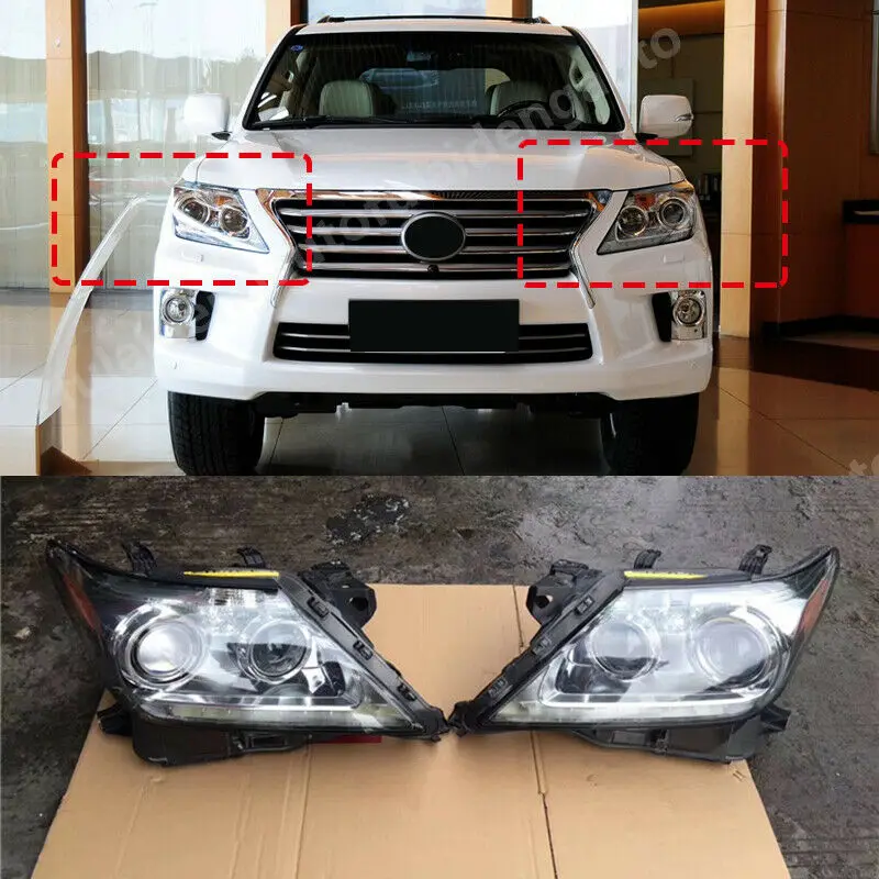 Fits For Lexus Lx570 20132015 Led Front Headlights Head Lamps With