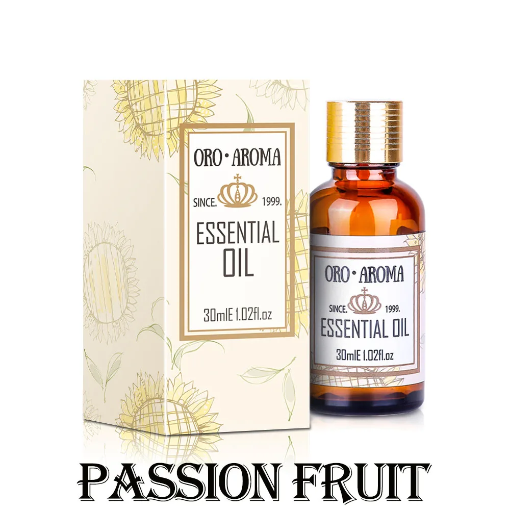 

OROAROMA Natural Passion Fruit Essential Oil Aromatic for Aromatherapy Diffusers Body Skin Care Aroma Passion Fruit Oil