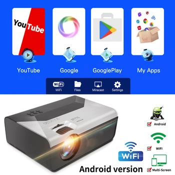 

UNIC G08 480/720P Full HD Android Wifi support AC3 150inch LED Video Projector with USB For Home Theater Cinema